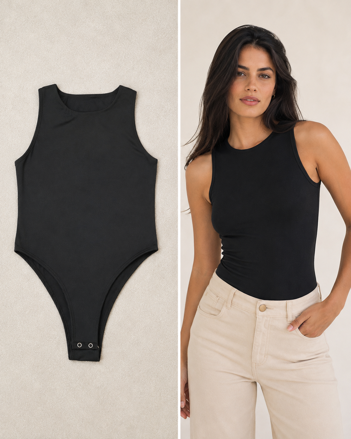 Body de Morita Elastizado Básico Negro