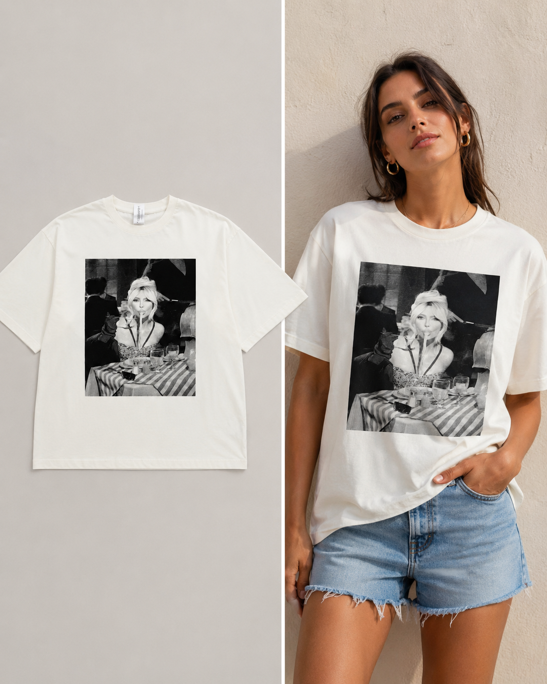 Remera Bardot Oversize